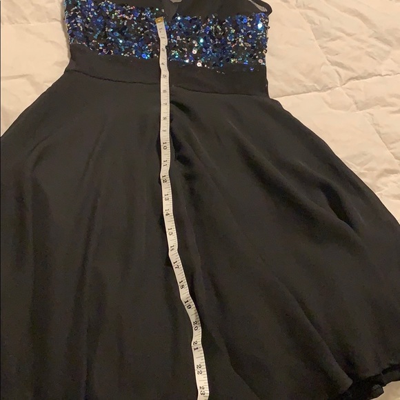 Charlotte Russe Blue Sparkle Dress M - Picture 6 of 8